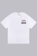 White Casual Print Letter O Neck T-Shirts