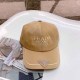 Khaki Street Letter Embroidered Hat