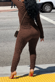 Green Street Solid Patchwork Turtleneck Skinny Jumpsuits