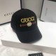 Black Casual Letter Embroidered Hat