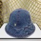 The cowboy blue Casual Letter Patchwork Hat