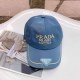 Blue Street Letter Embroidered Hat