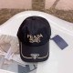 Black Street Letter Embroidered Hat