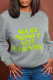 Grey Casual Street Print Patchwork Letter O Neck Tops