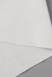 White Fashion Sexy Solid Patchwork O Neck Sleeveless Dress Dresses