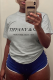 Grey Casual Basis Print Patchwork Letter O Neck T-Shirts