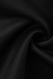 Pink Elegant Solid Patchwork Flounce Asymmetrical V Neck Evening Dress Dresses