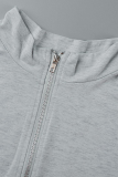 Red Casual Solid Patchwork Hooded Collar Long Sleeve Two Pieces