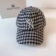 Black And White Vintage Letter Embroidered Hat