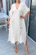 White Sexy Solid Tassel Hollowed Out Patchwork V Neck Beach Dress Dresses
