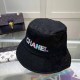 Black Vintage Letter Embroidered Hat