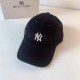 Black Vintage Letter Embroidered Hat