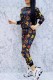 Navy Blue Casual Print Patchwork Letter O Neck Long Sleeve Two Pieces