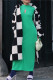 Black White Casual Plaid Patchwork Cardigan Turndown Collar Outerwear