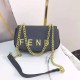 Dark Gray Simplicity Letter Chains Bags