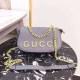Dark Gray Simplicity Letter Chains Bags