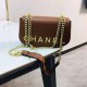 Dark Khaki Simplicity Letter Chains Bags