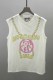 White Casual Print Letter O Neck Tops