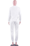 White venetian England Solid Two Piece Suits Patchwork diamonds pencil Long Sleeve 