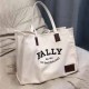 Cream White Street Letter Patchwork Bags