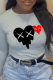 Grey Street Daily Print Patchwork O Neck Tops
