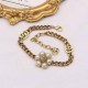 Gold Simplicity Letter Chains Bracelets