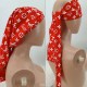Red Casual Print Patchwork Letter Hat