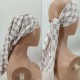 Cream White Casual Print Letter Hat