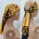 Yellow Casual Print Patchwork Hat