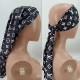 Black Casual Print Patchwork Letter Hat