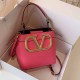 Rose Red Vintage Letter Patchwork Bags