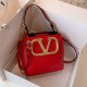 Red Vintage Letter Patchwork Bags