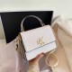 White Simplicity Letter Patchwork Bags