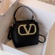 Black Vintage Letter Patchwork Bags