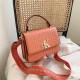 Orange Simplicity Letter Patchwork Bags