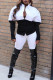 White Casual Solid Patchwork Buckle Turndown Collar Long Sleeve Two Pieces