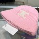 Pink Casual Geometric Patchwork Hat