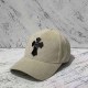 Cream White Casual Geometric Patchwork Hat