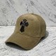 Khaki Casual Geometric Patchwork Hat