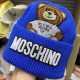 Royal Blue Casual Character Letter Hat