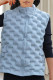 Grey Casual Solid Patchwork Mandarin Collar Outerwear