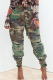 Camouflage Street Camouflage Print Ripped Harlan Mid Waist Harlan Full Print Bottoms