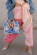 Pink Sportswear Solid Draw String Harlan High Waist Harlan Solid Color Bottoms