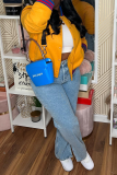Red Street Solid Patchwork Cardigan Collar Outerwear