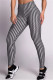 Black Casual Sportswear Print Basic Skinny High Waist Pencil Trousers