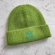 Green Casual Letter Patchwork Hat