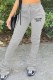 Grey Street Print Letter Mid Waist Bottoms