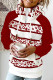 Red Casual Print Patchwork Hooded Collar Tops