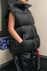 Black Casual Solid Patchwork Outerwear