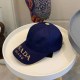 Blue Simplicity Letter Embroidered Hat